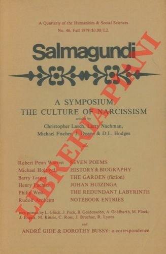 A symposium, The culture of narcisism. Salmagundi. A quarterly of …