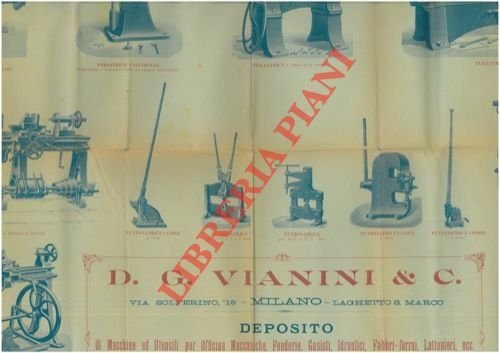 Macchine utensili per Officine Meccaniche, Fonderie, Gasisti, Idraulici, Fabbri-ferrai, Lattonieri,