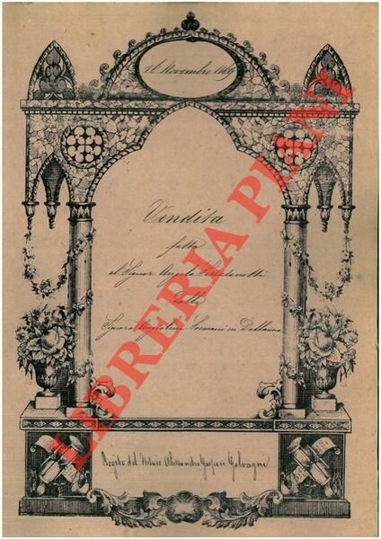 Vendita di una possesione detta San Domenico posta nel Comune di Viadagola, territorio di Quarto di Sotto