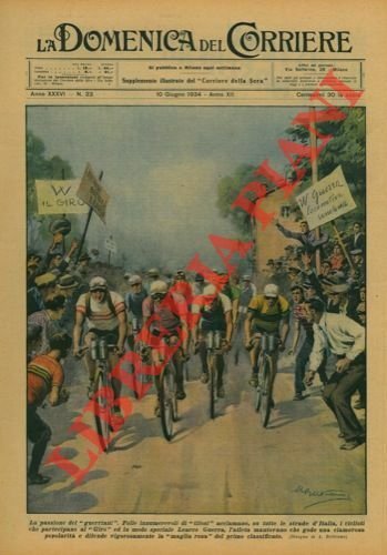 Folle innumerevoli di tifosi acclamano Learco Guerra sulle strade del …