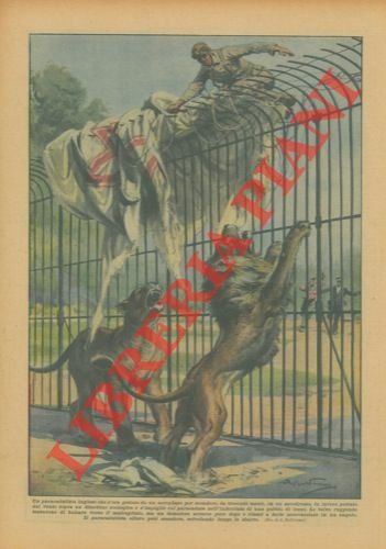 Paracadutista inglese, gettatosi da un aeroplano per scendere in un …