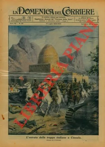 L'entrata delle truppe italiane a Cassala.