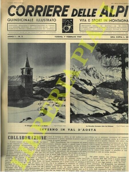 Corriere delle Alpi. Quindicinale illustrato. Vita e sport in montagna. | Immagine Gallery 1