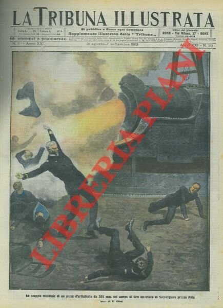 Lo scoppio micidiale di un pezzo d'artiglieria da 305 mm. …