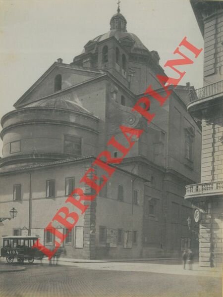 Roma. S. ignazio, con tram a cavalli.