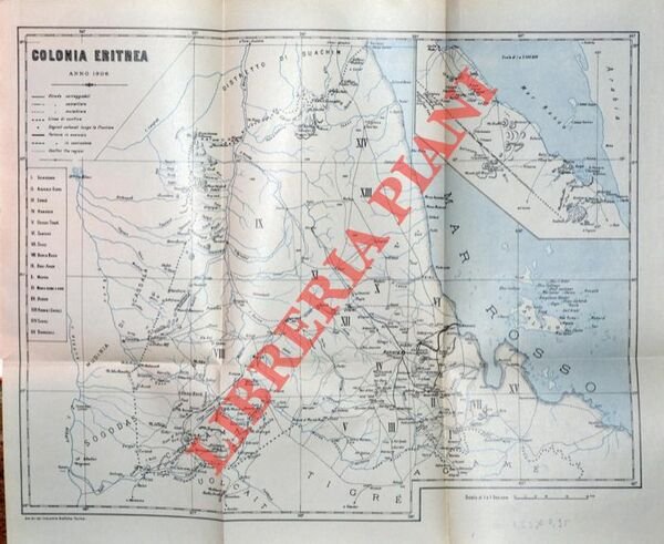Carta della colonia Eritrea.