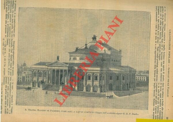 Il Teatro Massimo di Palermo.