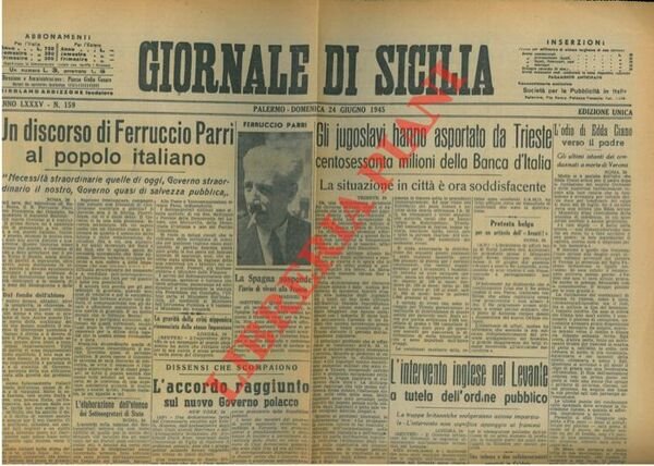 Gli jugoslavi hanno asportato da Trieste 160 milioni della Banca …