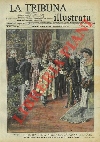 L'atto di nascita della Principessa Giovanna di Savoja. Il Re …