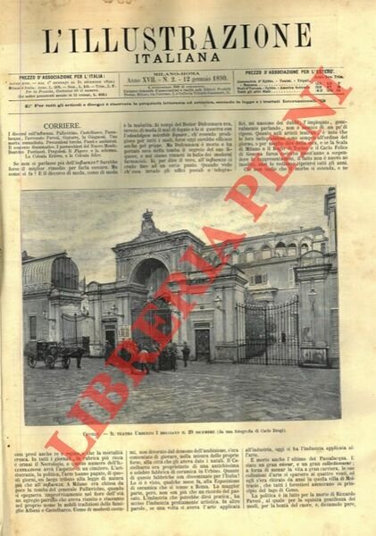 L'Illustrazione Italiana. 1890. Rivista settimanale degli avvenimenti e personaggi contemporanei sopra la storia del giorno, la vita pubblica e sociale, scienze, belle arti, geografia e viaggi, teatri, musica, mode, ecc.