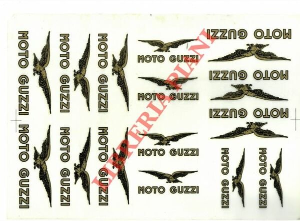 Adesivi originali Moto Guzzi.