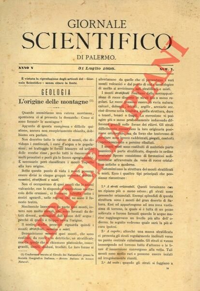 Giornale Scientifico di Palermo.