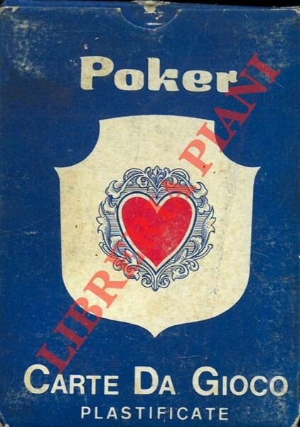 Poker. Carte da gioco plastificate.