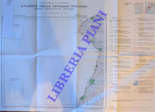 Atlante delle spiagge italiane. Dinamismo.Opere umane. F° 245 Palmi.