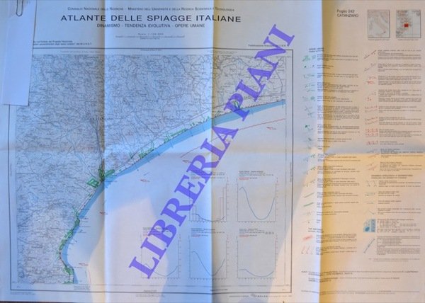 Atlante delle spiagge italiane. Dinamismo.Opere umane. F° 242 Catanzaro.