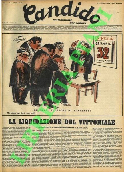 Candido. Settimanale del sabato.