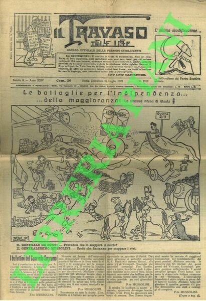 Il Travaso delle idee. Organo ufficiale delle persone intelligenti.