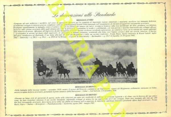 Savoia Cavalleria. Calendario del 1995.