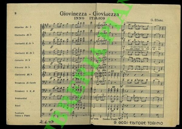 Giovinezza - Giovinezza. Inno italico.