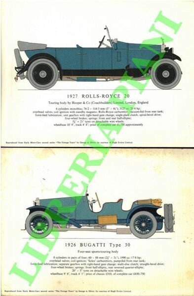 1927 Rolls-Royce 20 - 1926 Bugatti Type 30 - 1928 … | Immagine Gallery 1