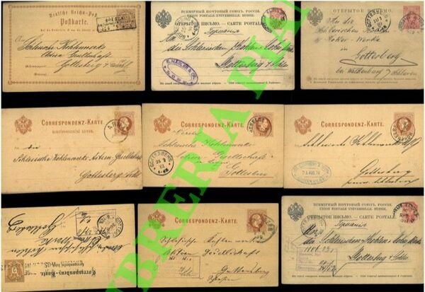 Cartoline postali austriache e tedesche.