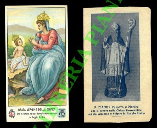 Beata Vergine della Ghiara, . S. Biagio . Chiesa SS. Giacomo e Filippo in Reggio Emilia.