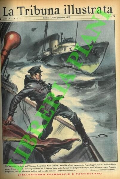 Nell'Atlantico, al largo dell'Irlanda, il capitano Kurt Carlsen, messi in salvo i passeggeri e l'equipaggio, non ha voluto abbandonare la sua nave che stava affondando ed è rimasto tutto solo, durante cinque giorni e cinque notti, a lottare contro l'oceano tempestoso, così da diventare celebre nel mondo come il “capitano ostinato” .