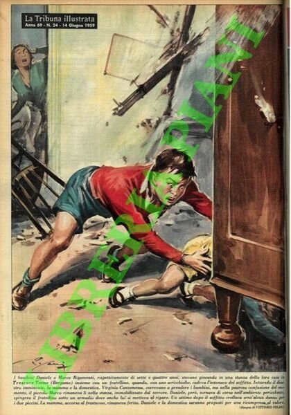 I bambini Daniele e Marco Rigamonti, rispettivamente di sette e quattro anni, stavano giocando in una stanza della loro casa in Trescore Terme (Bergamo) insieme con un fratellino, quando, con uno scricchiolio, cadeva l'intonaco del soffitto.il piccolo Marco rimaneva lì nella stanza, immobilizzato dal terrore. Daniele, però, tornava di corsa nell'ambiente pericolante, spingeva il fratellino sotto un armadio dove anche lui si metteva al riparo. Un attimo dopo il soffitto crollava. .