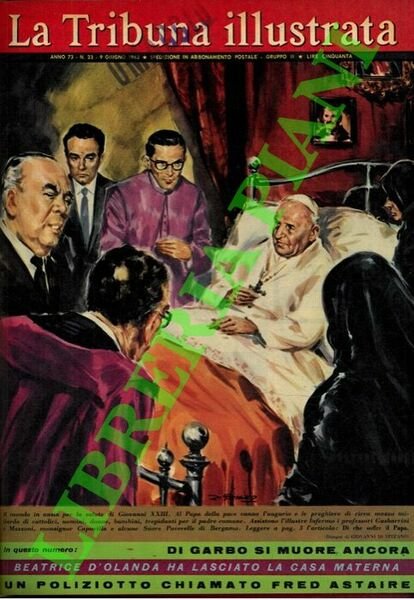 Di che soffre il Papa. Il mondo in ansia per la salute di Giovanni XXIII. Al Papa della pace vanno l'augurio e la preghiera di circa mezzo miliardo di cattolici, uomini, donne, bambini, trepidanti per il padre comune. Assistono l'illustre Infermo i professori Gasbarrini e Mazzoni, monsignor Capovilla e alcune Suore Poverelle di Bergamo.