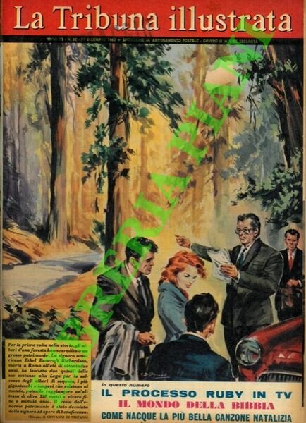 Per la prima volta nella storia, gli alberi d'una foresta hanno ereditato un grosso patrimonio. La signora americana Ethel Bancroft Richardson, morta a Roma all'età di ottantadue anni, ha lasciato due quinti delle sue sostanze alla Lega per la salvezza degli alberi di sequoia.Il resto dell'enorme patrimonio è stato devoluto della signora ad opere di beneficienza.
