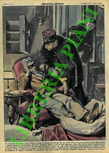 Ladro entra in una villa isolata, ma visto che non …