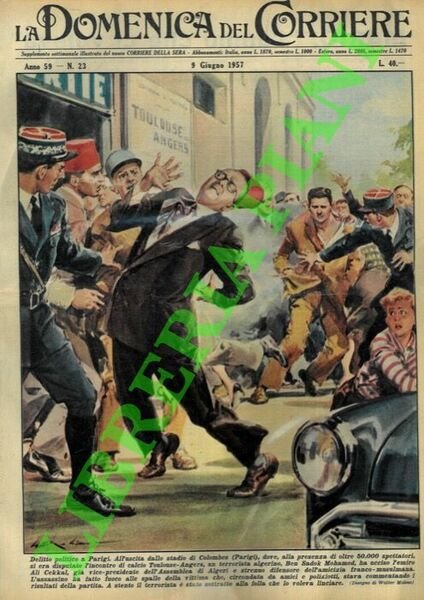 All'uscita dallo stadio di Colombes (Parigi), un terrorista algerino uccide …