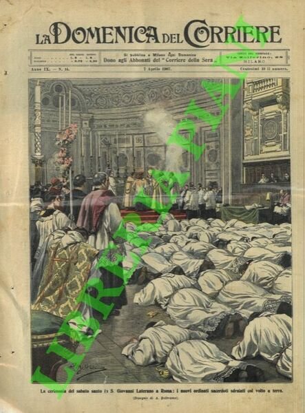 A S.Giovanni in Laterano ordinati i nuovi sacerdoti sdraiati col …