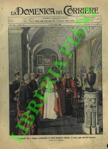 Pio X inaugura la nuova pinacoteca vaticana.