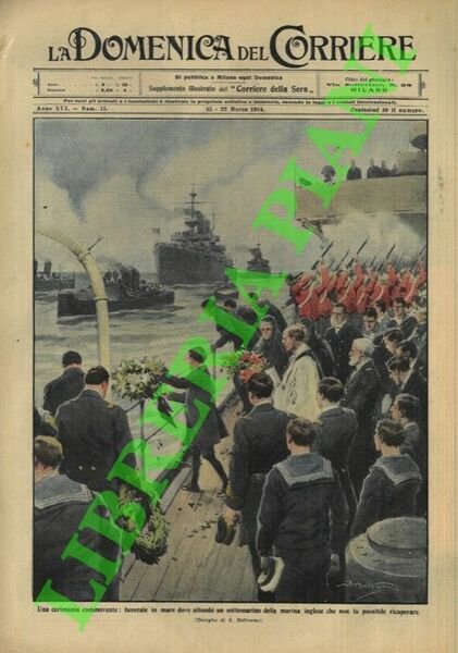 Funerale in mare dove affondò un sottomarino della marina inglese …