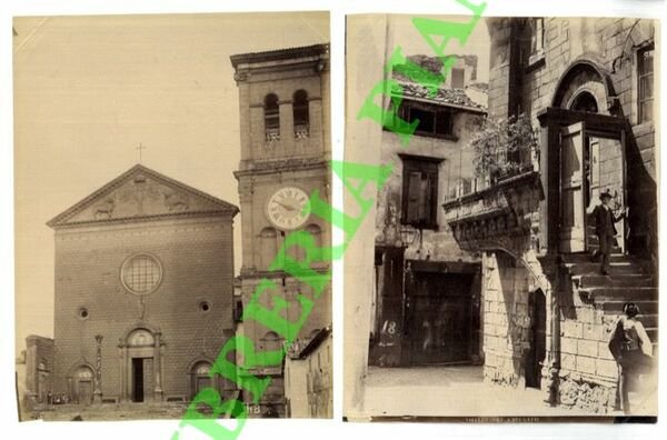 Viterbo. Casa dei gatti - Basilica S. Maria della Quercia.