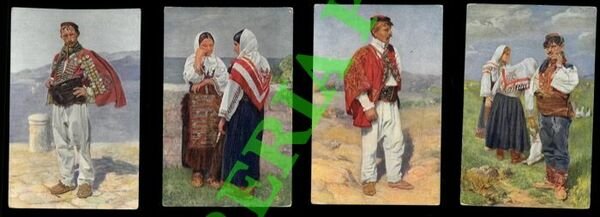 Costumi popolari dalmati.