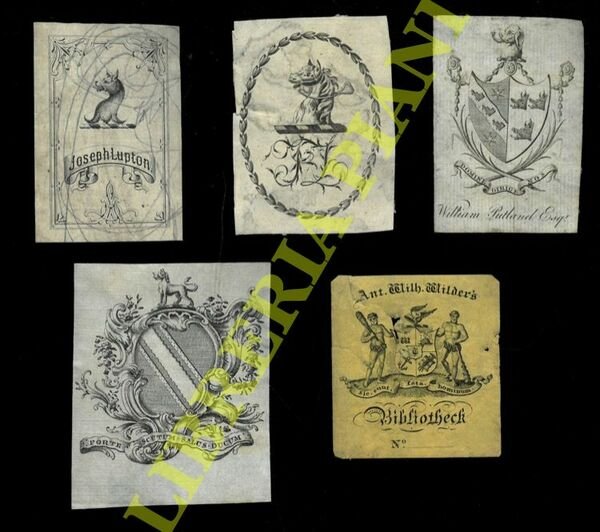Ex libris : ARALDICA (inglesi : animali vari sopra lo stemma)