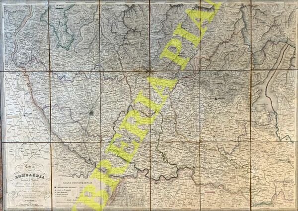 Carta della Lombardia. Contenente le Provincie di Milano Lodi e … | Immagine principale