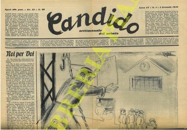 Candido. Settimanale del sabato. 1948.