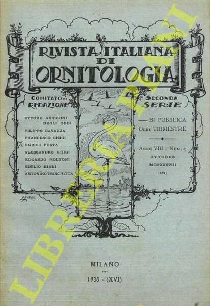 Rivista Italiana di Ornitologia. Seconda Serie. 1938