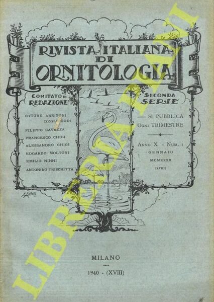 Rivista Italiana di Ornitologia. Seconda Serie. 1940