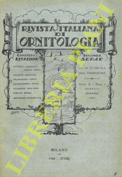 Rivista Italiana di Ornitologia. Seconda Serie. 1940