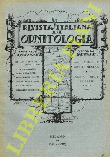 Rivista Italiana di Ornitologia. Seconda Serie. 1941