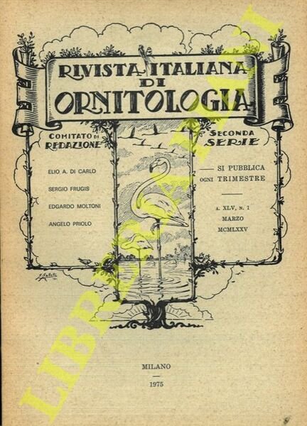 Rivista Italiana di Ornitologia. Seconda Serie. 1975