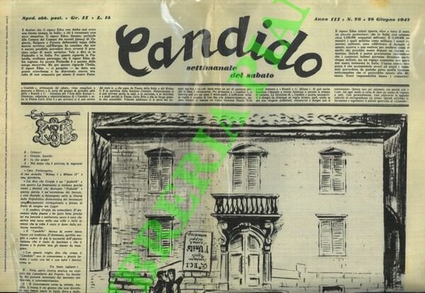 Candido. Settimanale del sabato. 1947.