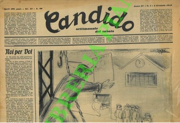 Candido. Settimanale del sabato. 1948.