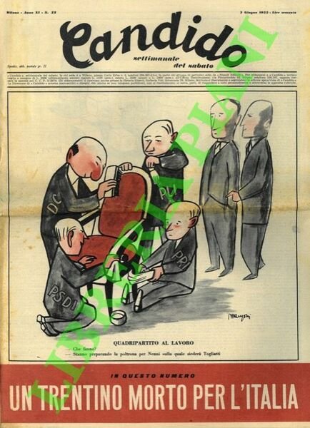 Candido. Settimanale del sabato. 1955.