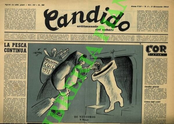 Candido. Settimanale del sabato. 1951.