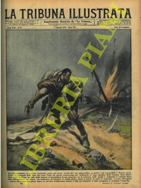 Sul fronte catalano un'aviatore nazionale, causa una grave avaria del suo apparecchio, si gettava col paracadute e toccava terra, ferito, in prossimità delle linee dei rossi. Visto che questi accorrevano per catturarlo, il capo squadra delle Camicie Nere Pietro Strengacci, di Roma, uscendo dalla trincea si precipitava in suo soccorso, se lo caricava sulle spalle e malgrado il violento fuoco delle mitragliatrici avversarie che tentavano di impedire il nobile gesto, riuscì a trarre in salvo il camerata. L'eroico Strengacci cadeva sul campo due giorni dopo, in un'altra ardimentosa azione, e alla sua memoria è stata assegnata la medaglia d'argento.